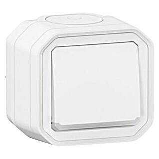 Legrand Feuchtraumtaster Plexo New 069762L mit Licht (Ultraweiß, Aufputzmontage, IP55)