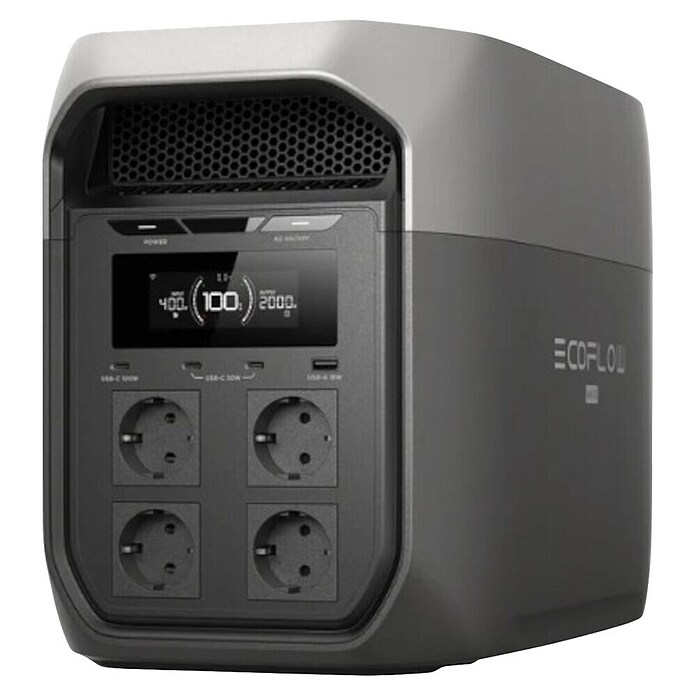 EcoFlow Prijenosna energetska stanica Delta 3 Max Plus  (2.048 Wh) | BAUHAUS