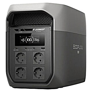 EcoFlow Powerstation Delta 3 Max (2 048 Wh, Schwarz, Grau)