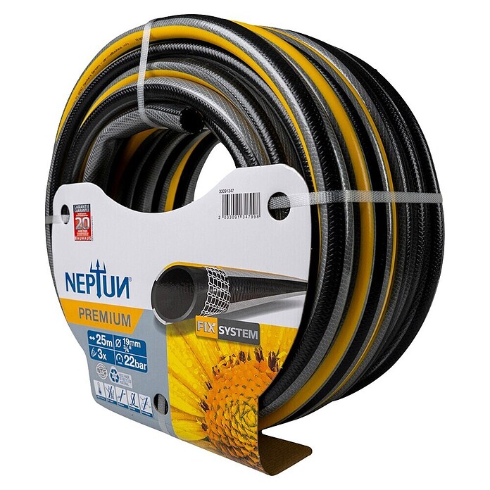 Neptun Premium Vrtna cev  (Dolžina: 25 m, Diameter cevi: 19 mm, ¾″, 22 bar) | 7334 - Schläuche konfektioniert Neptun | IAFD - Schläuche/Schlauchaufbewahrung | IAF - Wassertechnik | IA - Gartenhartware | I - Stadtgarten | BAUHAUS