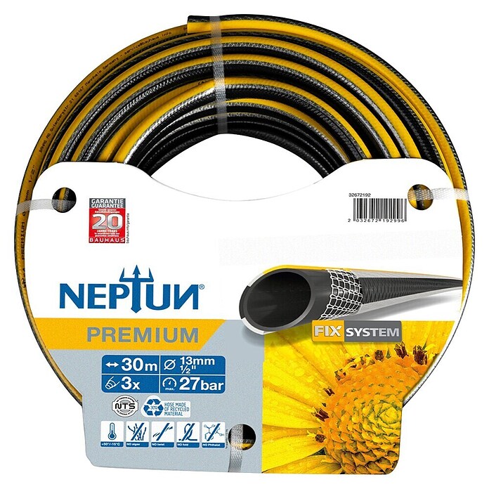 Neptun Premium Vrtna cev  (Dolžina: 30 m, Diameter cevi: 13 mm, ½″) | 7334 - Schläuche konfektioniert Neptun | IAFD - Schläuche/Schlauchaufbewahrung | IAF - Wassertechnik | IA - Gartenhartware | I - Stadtgarten | BAUHAUS