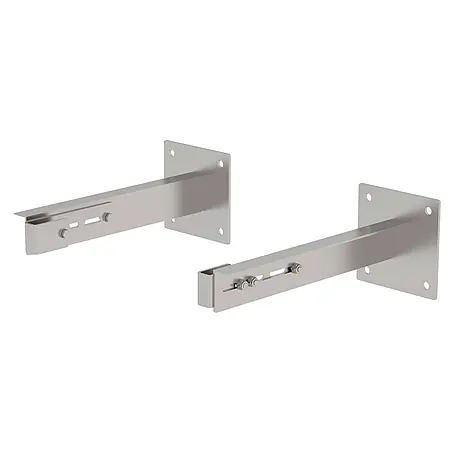 Munk  Mehrzweckleiter Sonderwandhalter Edelstahl Wandabstand 500-600mm 2 Stück