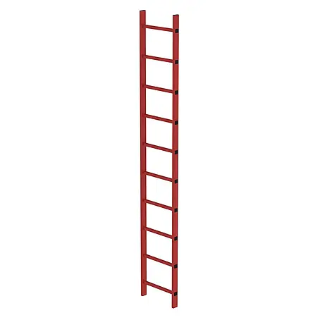 Munk  Steigleiter Schachtleiter aus GFK 400mm breit 10 Sprossen 2,80m lang
