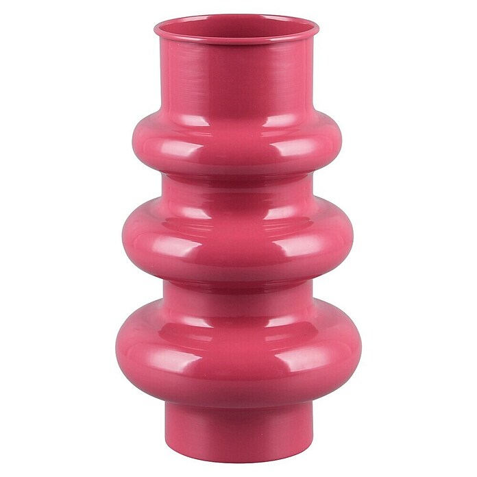 Vase Hoop (Ø x H: 17 x 30 cm, Metall, Rot) | BAUHAUS