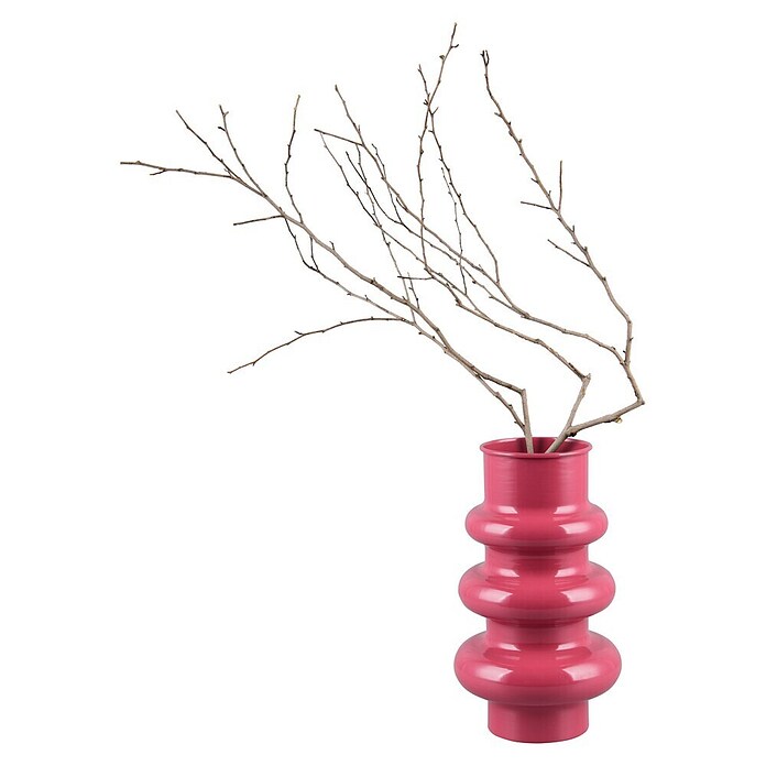 Vase Hoop (Ø x H: 17 x 30 cm, Metall, Rot) | BAUHAUS
