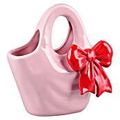 Vase Bow (L x B x H: 12 x 20 x 20,5 cm, Keramik, Pastellrosa) | BAUHAUS