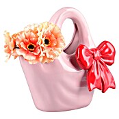 Vase Bow (L x B x H: 12 x 20 x 20,5 cm, Keramik, Pastellrosa) | BAUHAUS