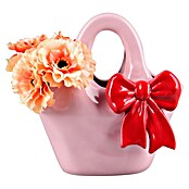 Vase Bow (L x B x H: 12 x 20 x 20,5 cm, Keramik, Pastellrosa) | BAUHAUS