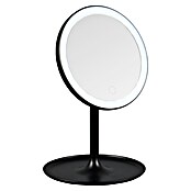 LED-Lichtspiegel rund Lilia (B x H: 18 x 28,5 cm, Schwarz) | BAUHAUS