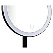 LED-Lichtspiegel rund Lilia (B x H: 18 x 28,5 cm, Schwarz) | BAUHAUS