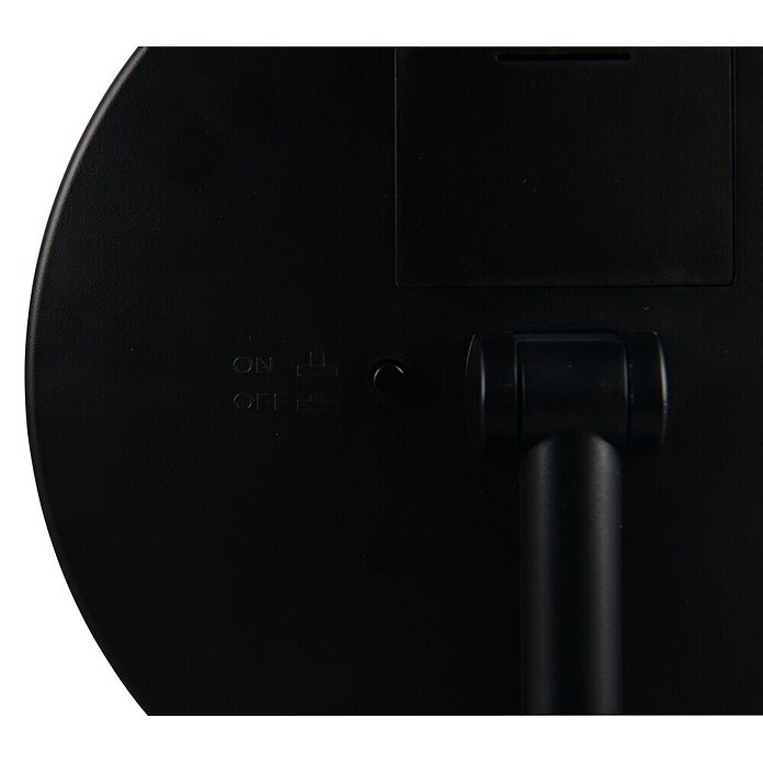 LED-Lichtspiegel rund Lilia (B x H: 18 x 28,5 cm, Schwarz) | BAUHAUS