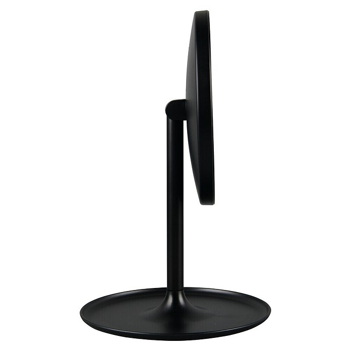 LED-Lichtspiegel rund Lilia (B x H: 18 x 28,5 cm, Schwarz) | BAUHAUS
