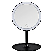 LED-Lichtspiegel rund Lilia (B x H: 18 x 28,5 cm, Schwarz) | BAUHAUS