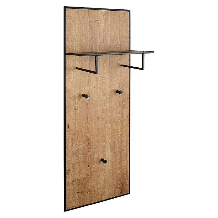 Garderobenpaneel Feline (L x B x H: 25 x 43 x 122 cm, 3 Stk., Metall, Artisan/Schwarz) | BAUHAUS