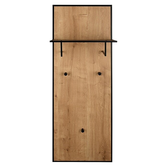 Garderobenpaneel Feline (L x B x H: 25 x 43 x 122 cm, 3 Stk., Metall, Artisan/Schwarz) | BAUHAUS