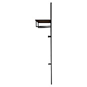 Garderobenpaneel Feline (L x B x H: 25 x 43 x 122 cm, 3 Stk., Metall, Artisan/Schwarz) | BAUHAUS
