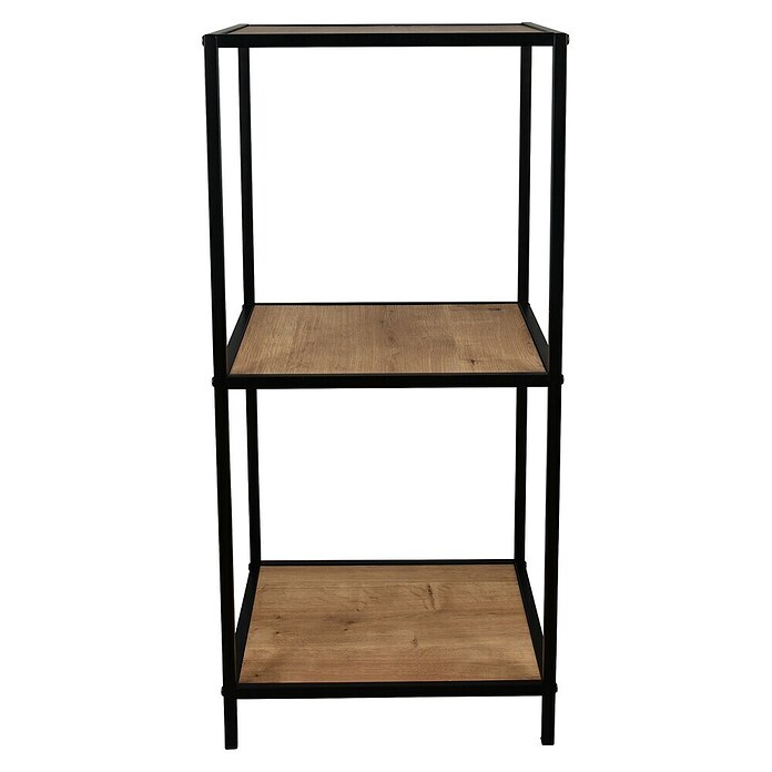 Beistelltisch Feline (L x B: 400 x 400 mm, Artisan/Schwarz, Material Gestell/Unterbau: Metall) | BAUHAUS