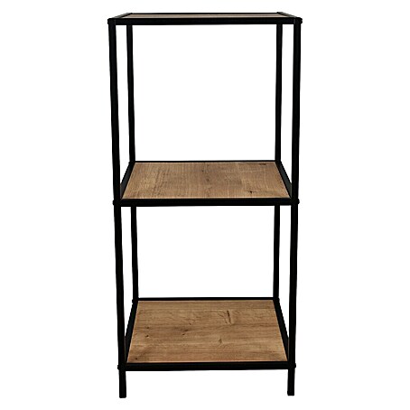 Beistelltisch Feline (L x B: 400 x 400 mm, Artisan/Schwarz, Material Gestell/Unterbau: Metall)