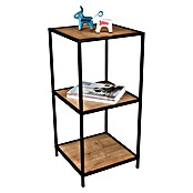 Beistelltisch Feline (L x B: 400 x 400 mm, Artisan/Schwarz, Material Gestell/Unterbau: Metall) | BAUHAUS