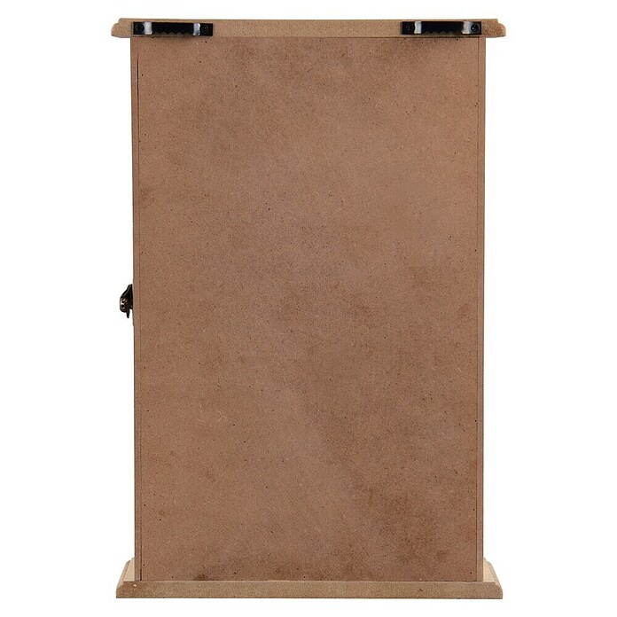 Schlüsselkasten Stacey (B x H: 20 x 30 cm, Anzahl Haken: 6 Stk., Weiß/Braun) | BAUHAUS