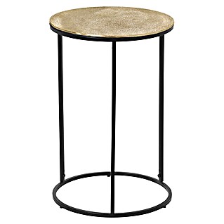 Beistelltisch Patty (Ø x H: 41 x 61 cm, Gold/Schwarz)