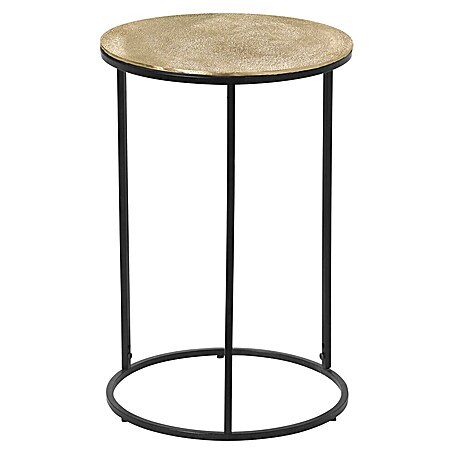 Beistelltisch Patty (Ø x H: 41 x 61 cm, Gold/Schwarz)