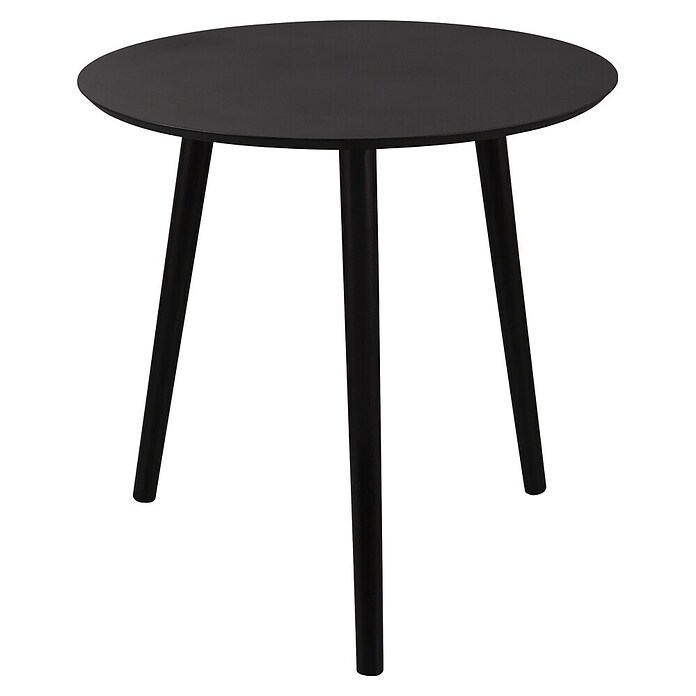 Beistelltisch-Set Vilana (Durchmesser: 50 cm, Schwarz) | BAUHAUS