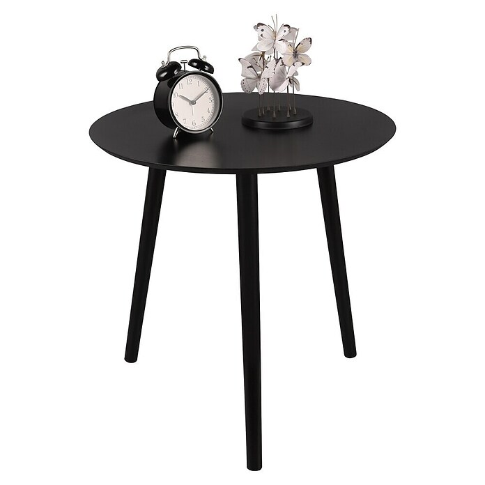 Beistelltisch-Set Vilana (Durchmesser: 50 cm, Schwarz) | BAUHAUS
