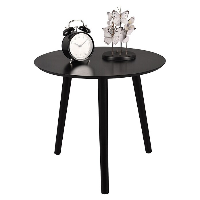 Beistelltisch-Set Vilana (Durchmesser: 50 cm, Schwarz) | BAUHAUS