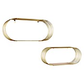 Wandregal-Set Joyce (H x B x T: 18 x 43 x 10 cm, Gold) | BAUHAUS