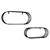 Wandregal-Set Joyce (H x B x T: 18 x 43 x 10 cm, Schwarz) | BAUHAUS