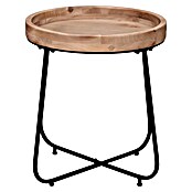 Beistelltisch Jette (Ø x H: 52 x 48 cm, Schwarz/Braun) | BAUHAUS