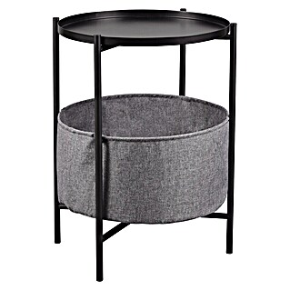 Beistelltisch Suana (Ø x H: 45 x 61 cm, Schwarz/Grau)