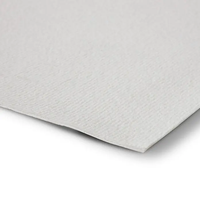 Floordirekt Teppichboden Meterware Sintra - für Messe & Events - Weiß - 100 x 500 cm - Breite: 100 cm, Flachgewebe, Polypropylen, Weiß - Dickes, strukturiertes cremefarbenes Papier, eventuell Aquarell- oder Kunstpapier.