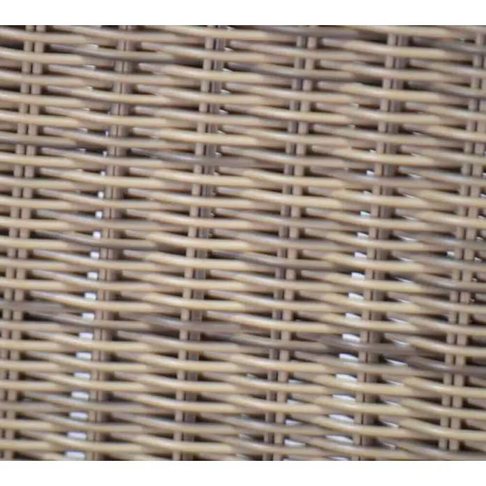 Kai Wiechmann Gartensessel - Polyrattan, Cappuccino braun - Hellbraunes, dicht geflochtenes Rattan- oder Korbmuster.