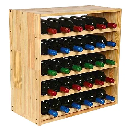 Proregal  Flaschenregal Modulares Weinregal ELSASS 60x60x30cm Standard Modul für 30 Flaschen Natur