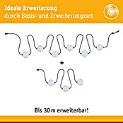 Paulmann LED-Lichterkette Taina (Außen, Lichtfarbe: Warmweiß, Anzahl Leuchtmittel: 6 Stk., Solarbetrieben, Länge: 5,8 m) | BAUHAUS