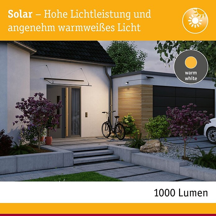 Paulmann LED-Strahler Flotas (3 000 K, L x B x H: 36,1 x 19,5 x 19,4 cm, IP65, Smarte Steuerung) | BAUHAUS