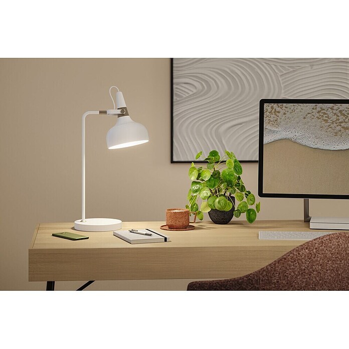 Paulmann Tischleuchte juna (230 V, L x B x H: 25,5 x 18 x 51 cm, E14) | BAUHAUS