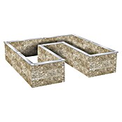 Hochbeet - Holzbeton - Premium (Maße: 325x325x325x75 cm, Holz, Grau/Braun, 75 cm) | BAUHAUS