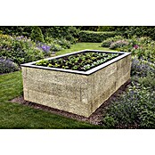 Hochbeet - Holzbeton - Premium (Maße: 325x325x325x75 cm, Holz, Grau/Braun, 75 cm) | BAUHAUS