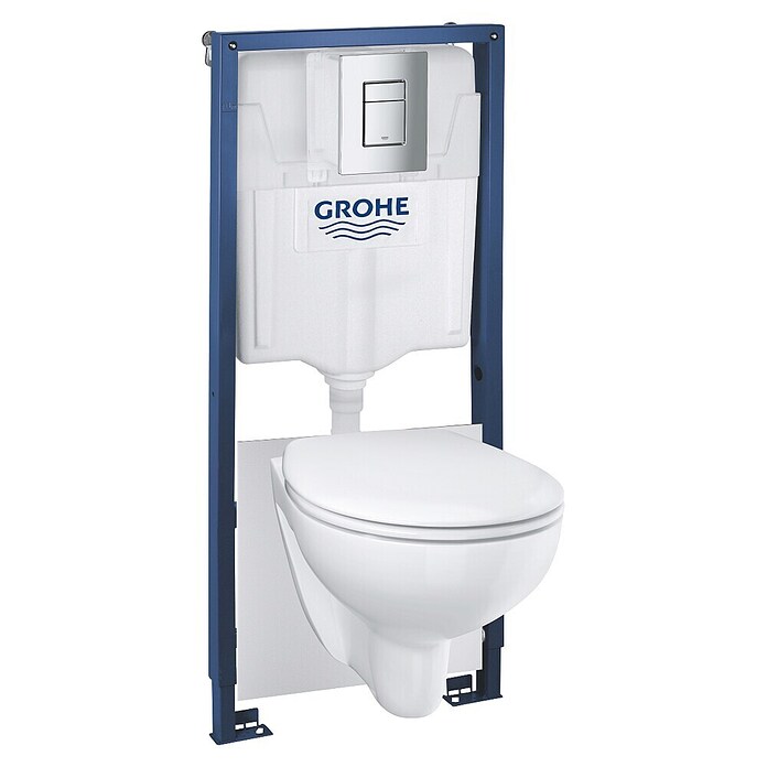Grohe WC set Solido  (Vgradna višina: 1,13 m, Količina vode za splakovanje: 3 l - 6 l) | Stenske WC školjke | WC školjke | Kopalniška keramika | Kopalnica in sanitarije | Izdelki | BAUHAUS