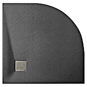 Sanotechnik Tuš kada  (D x Š: 90 x 90 cm, Kompozitni materijal, Crna, Polukrug) | BAUHAUS