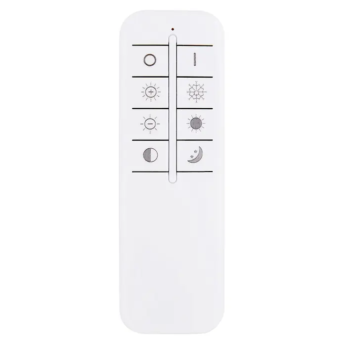 Globo LED-Deckenleuchte Lidia - 24 W - Weiße Fernbedienung zur Lichteinstellung mit Tasten für Leistung, Helligkeit und Farbtemperaturmodi (warm, kühl, Nacht, Schlaf).