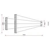 Globo Lámpara colgante LED redonda Laurel (60 W, Blanco cálido) | BAUHAUS