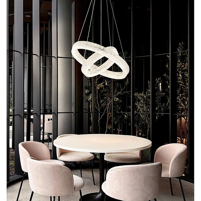 Globo Lámpara colgante LED redonda Laurel (60 W, Blanco cálido) | BAUHAUS