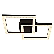 Globo LED stropna svjetiljka Sapena  (20 W, D x Š x V: 526 x 374 x 75 mm, Crna, Topla bijela) | BAUHAUS