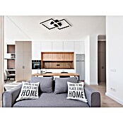 Globo LED stropna svjetiljka Sapena  (20 W, D x Š x V: 526 x 374 x 75 mm, Crna, Topla bijela) | BAUHAUS