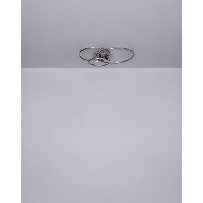 Globo LED stropna svjetiljka Munni  (40 W, D x Š x V: 680 x 550 x 100 mm, Siva) | BAUHAUS