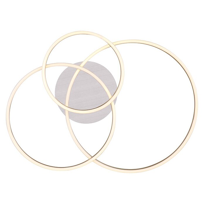 Globo LED stropna svjetiljka Munni  (40 W, D x Š x V: 680 x 550 x 100 mm, Siva) | BAUHAUS